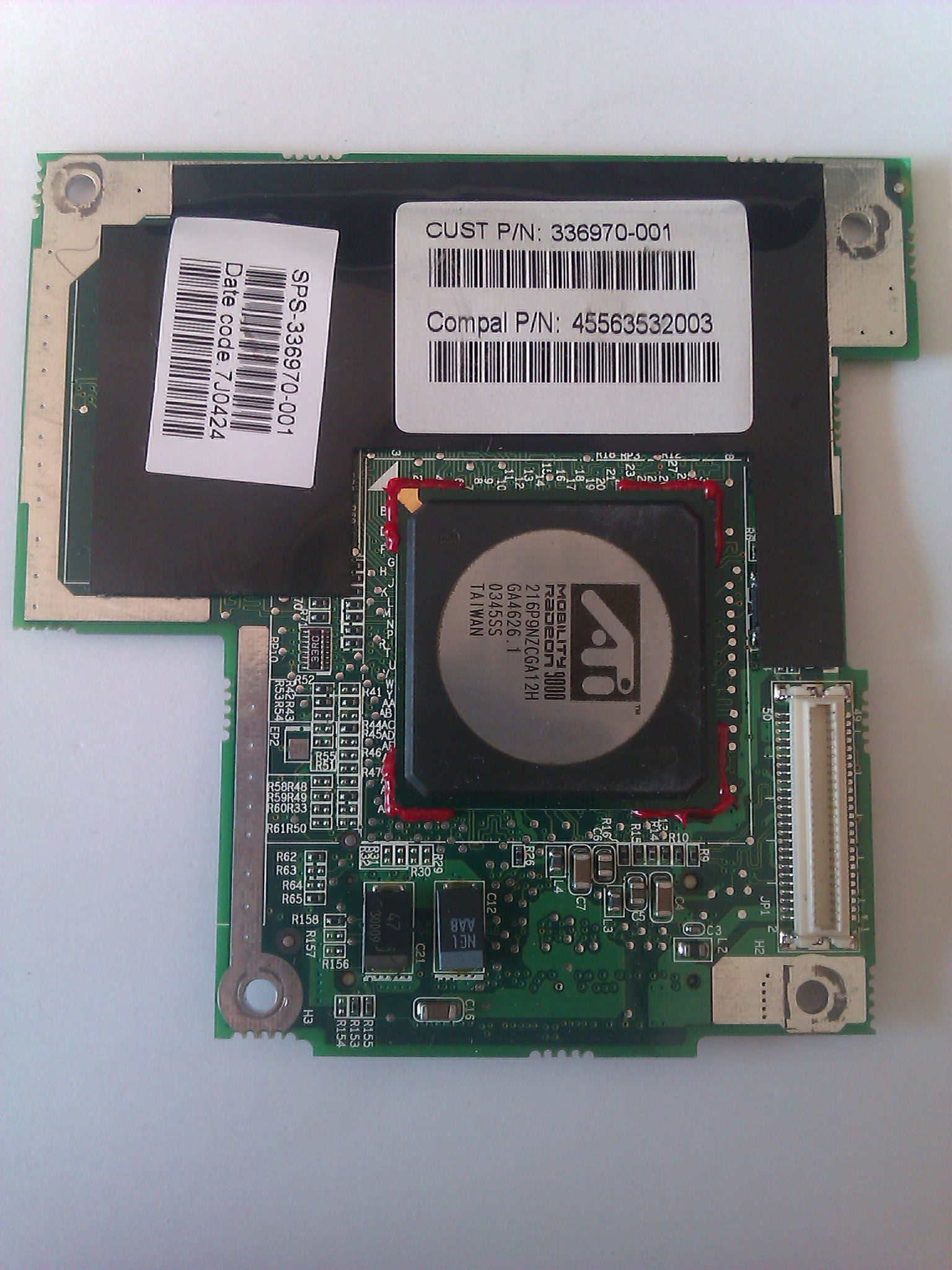 HP COMPAQ NX7010 LAPTOP ATI MOBILITY RADEON VIDEO GRAPHICS CARD 336970